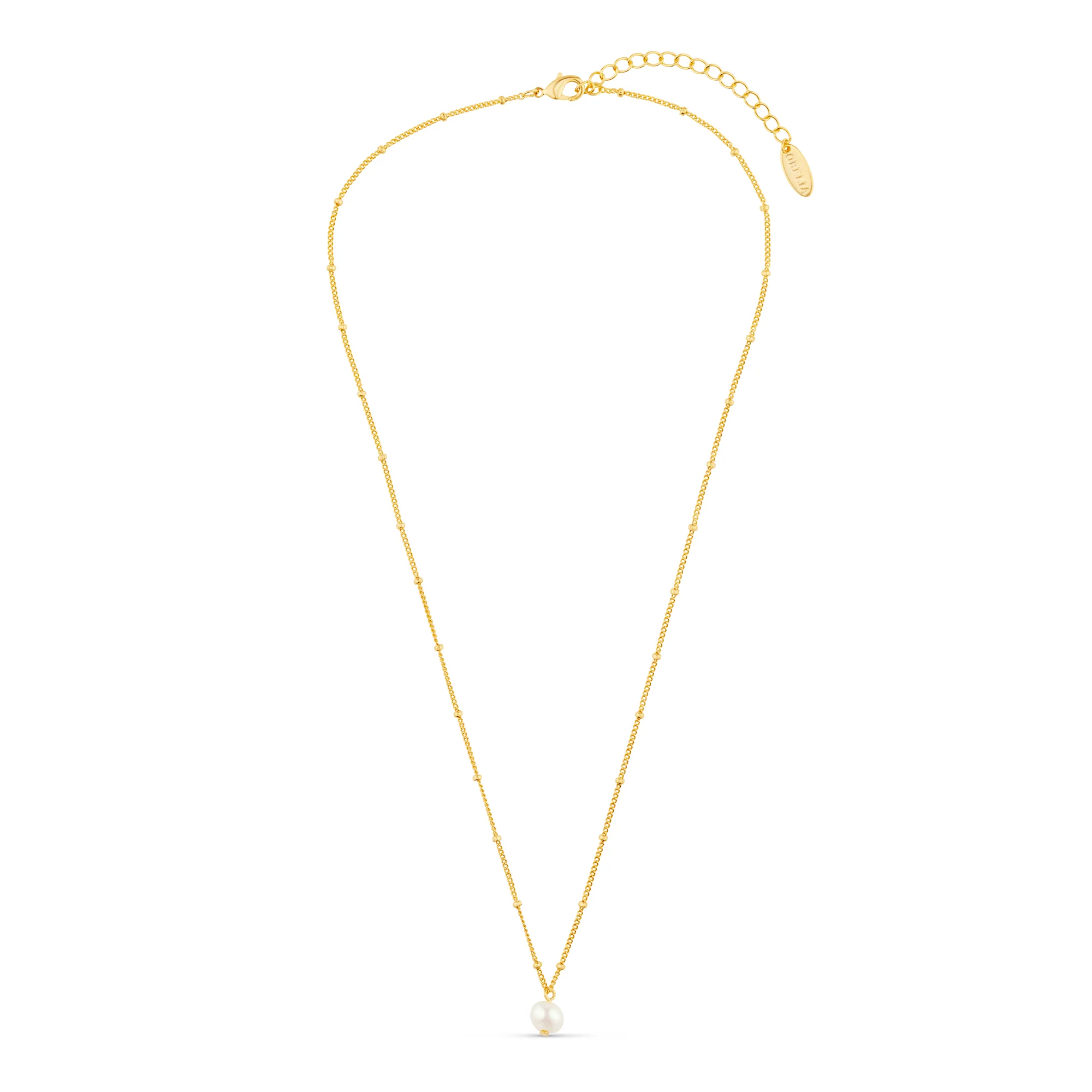 Pearl Satellite Necklace - Gold - Image 6