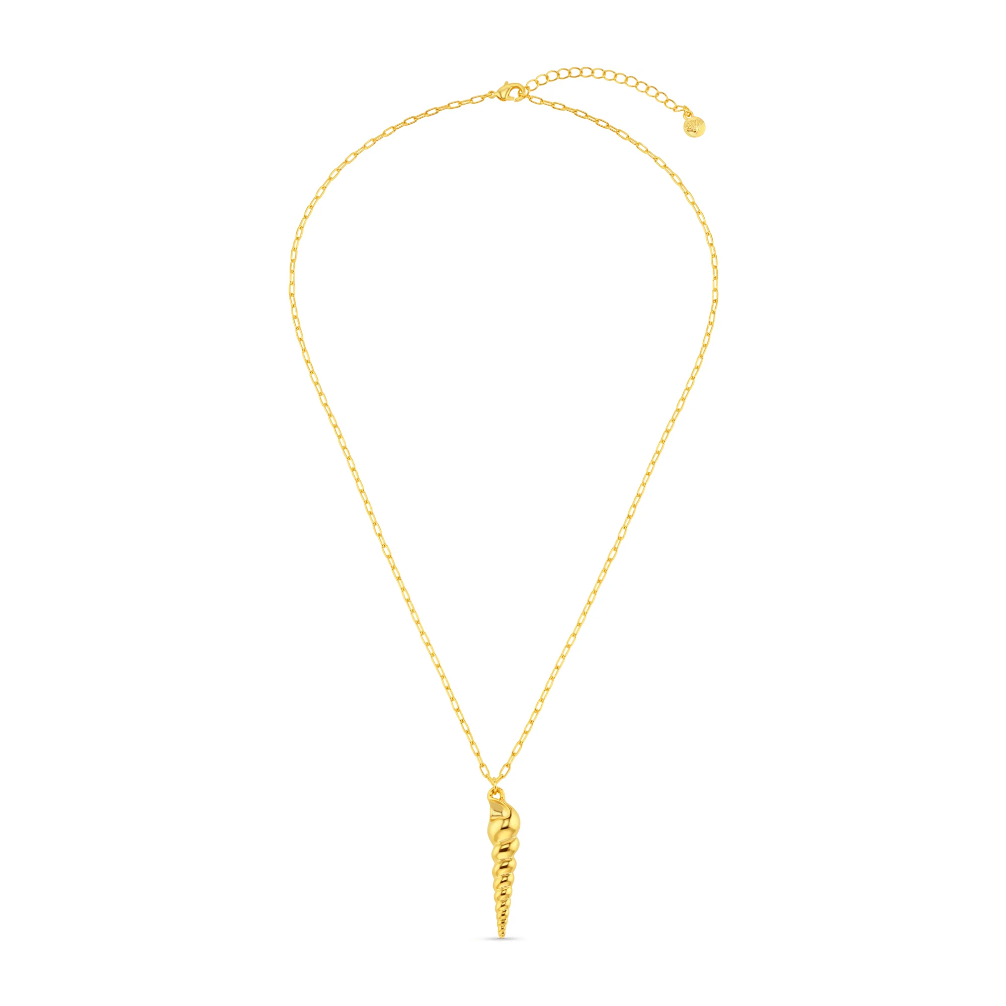 Spiral Shell Charm Necklace - Image 3