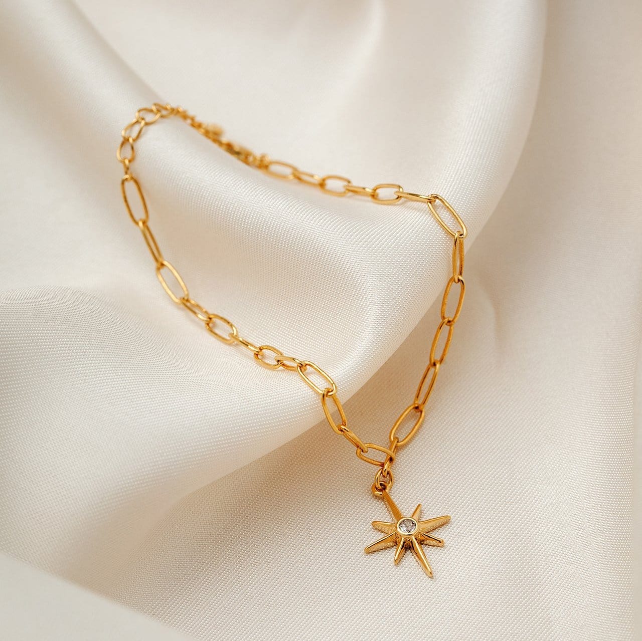 Starburst Charm Chain Bracelet - Image 2