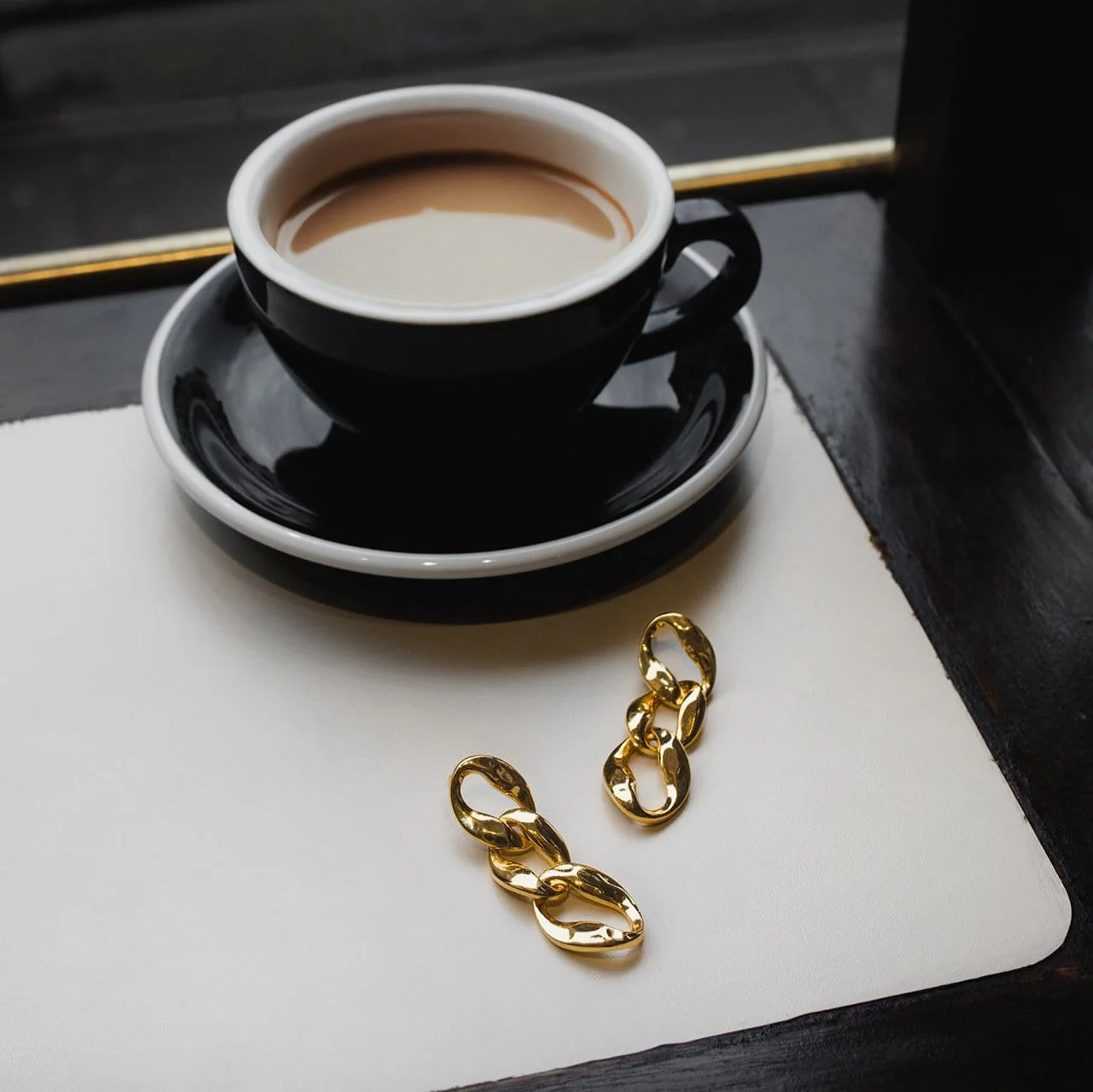 Statement Chain Drop Earrings - Image 4