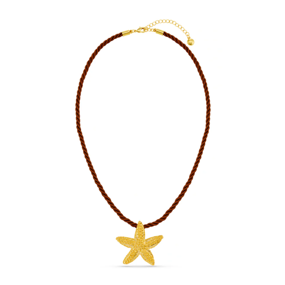 Starfish Twisted Cord Necklace - Image 4