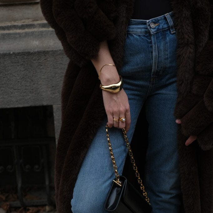 Statement Wave Bangle - Image 3