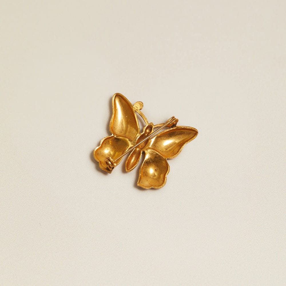Vintage Mixed Plate Butterfly Brooch - Image 3